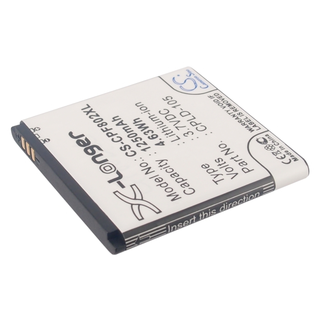 CS-CPF802XL schräge Etikettansicht X-Longer 1250mAh