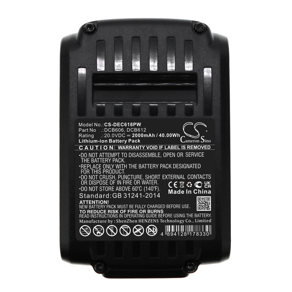 Battery Replaces DCB201-2