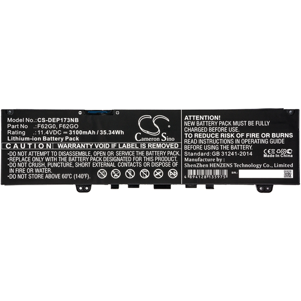 Battery Replaces F62GO