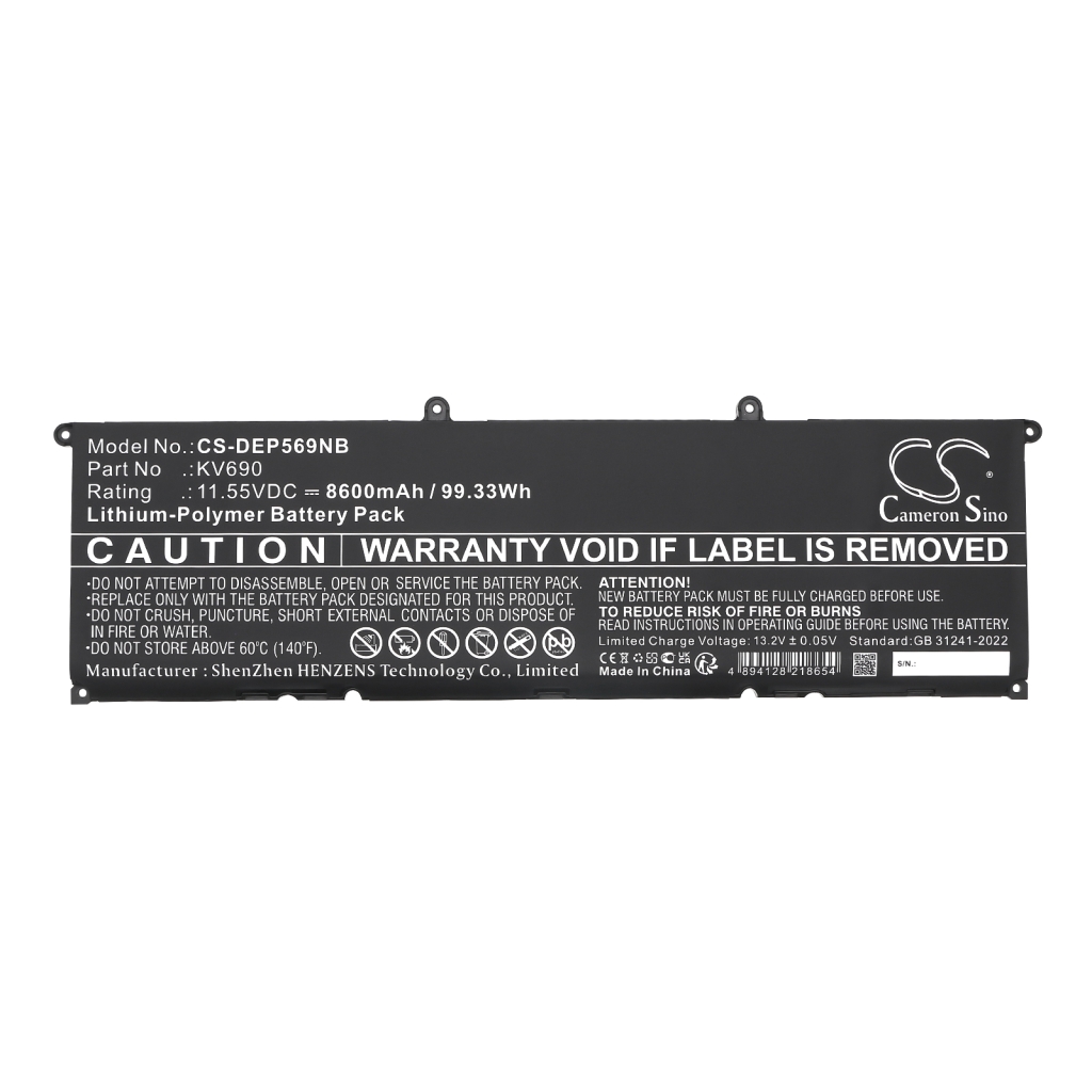 Battery Replaces 6D2HW