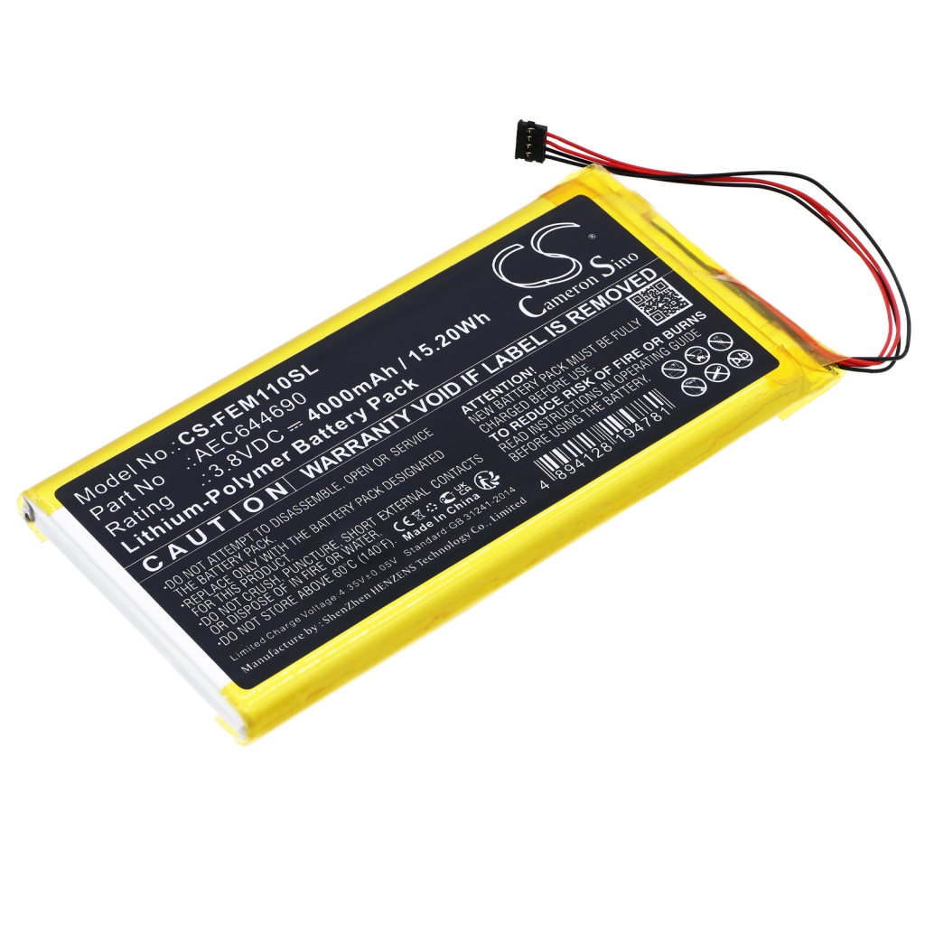 Compatible battery replacement for Fiio AEC644690