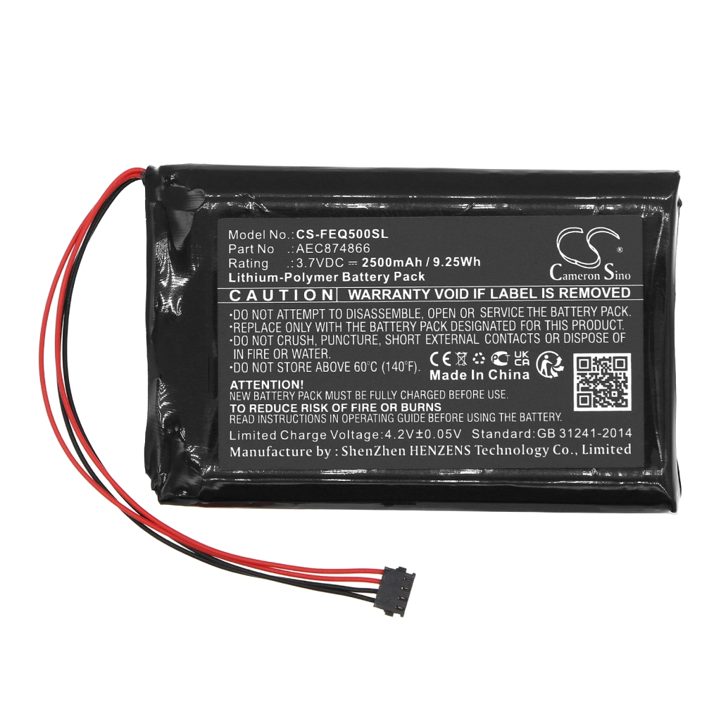 Compatible battery replacement for Fiio AEC874866