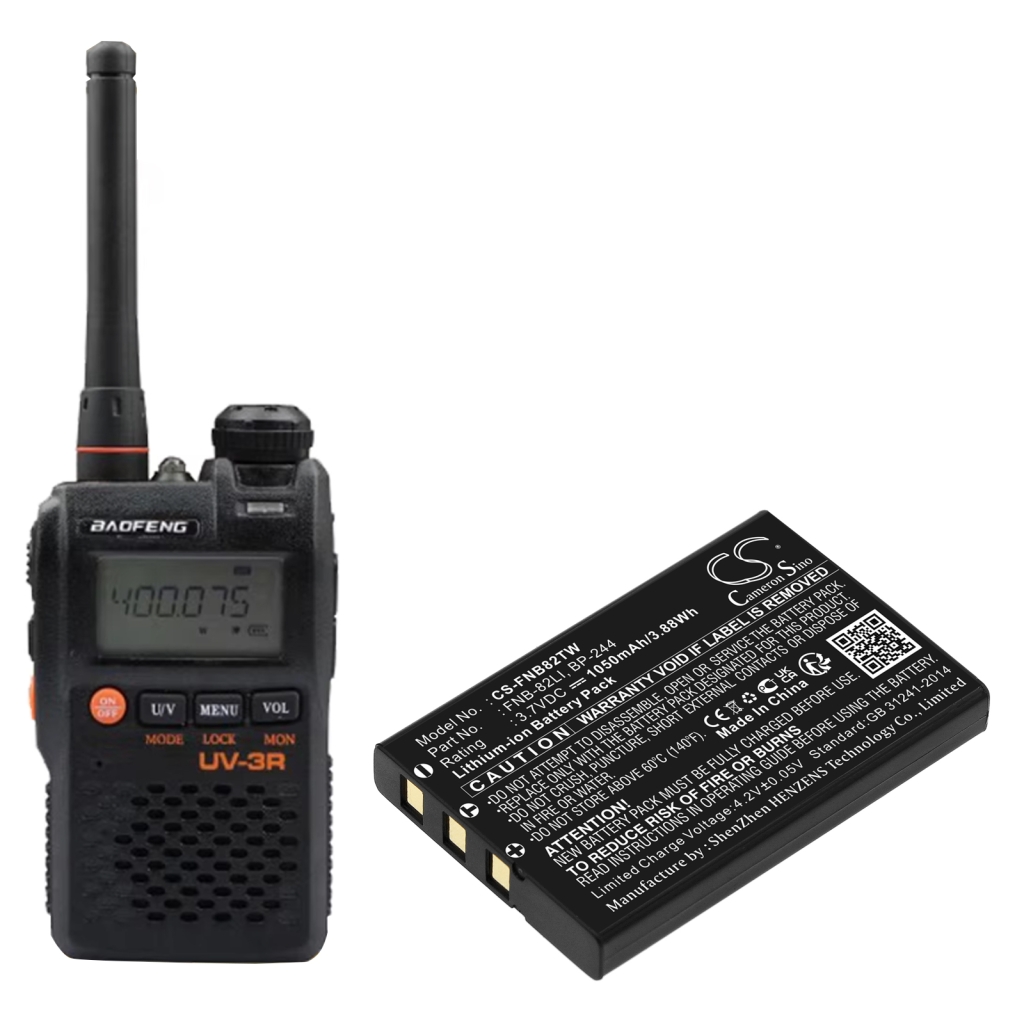 YAESU Vertex Kenwood Icom Baofeng ... CS-FNB82TW