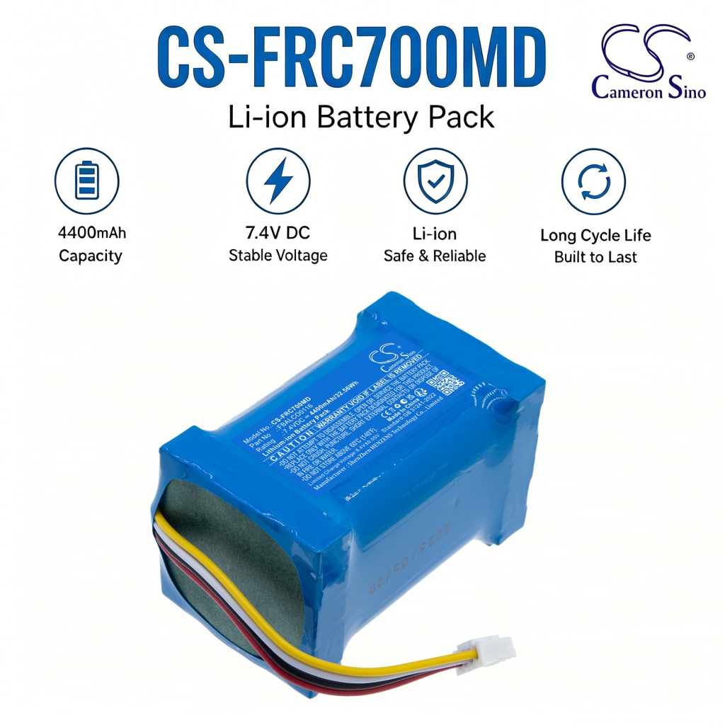 Cameron Sino CS-FRC700MD 7,4V 4400mAh Li-ion Akkupack mit Kabelanschluss für medizinisches Gerät