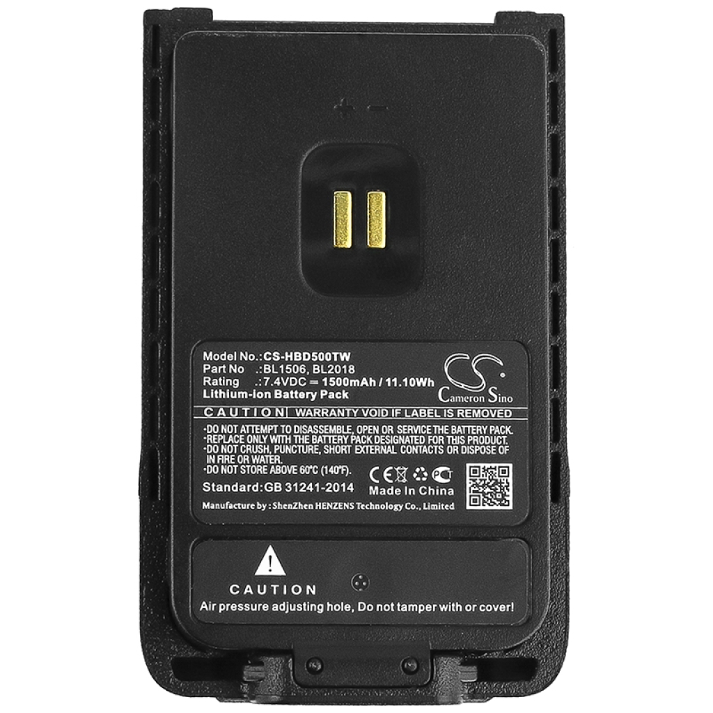 Walkie-Talkie Akkus Hytera CS-HBD500TW