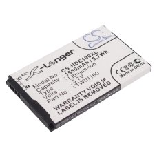 Compatible battery replacement for HTC 35H00121-05M,BA S380,TWIN160