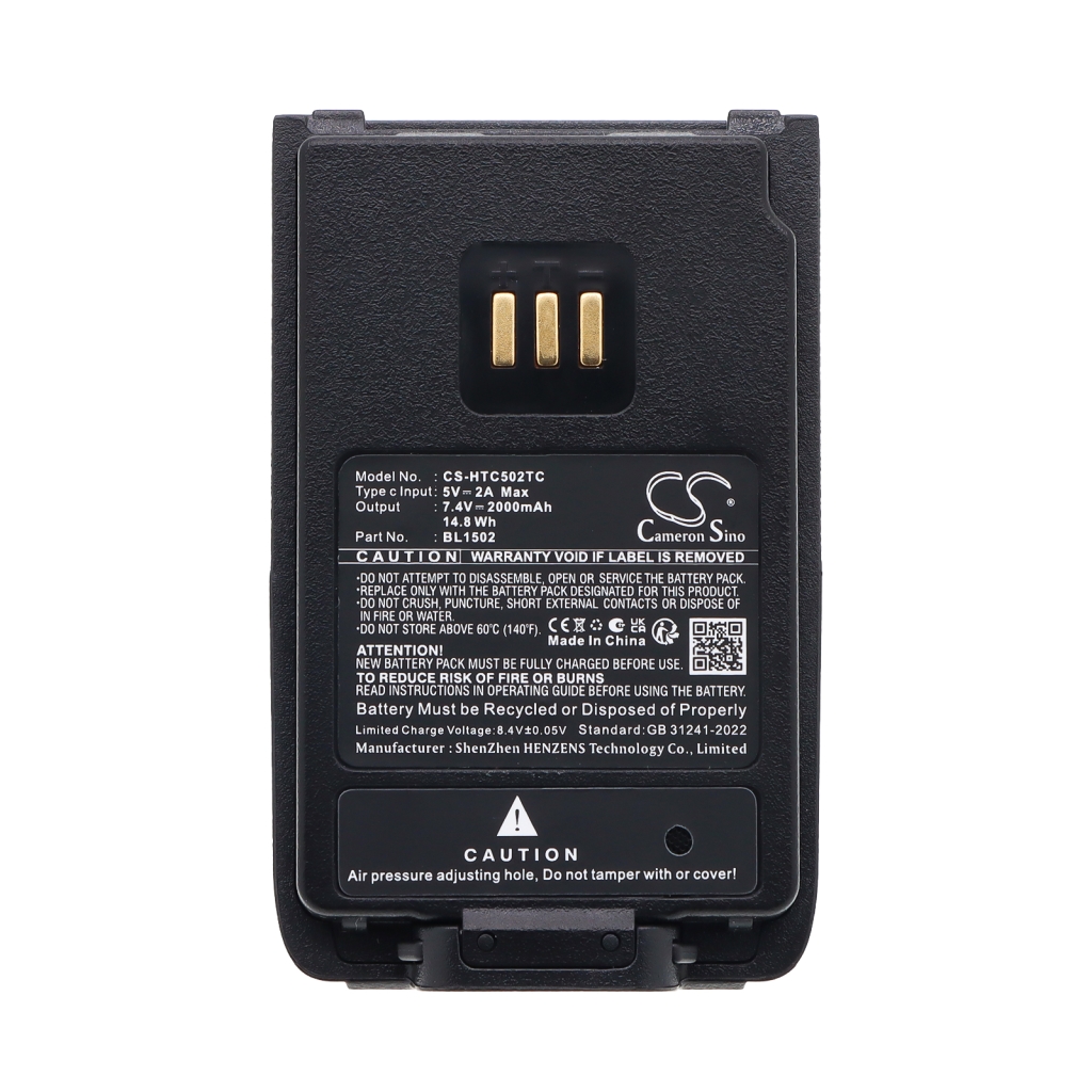 Akku kompatibel mit HYT Hytera CS-HTC502TC