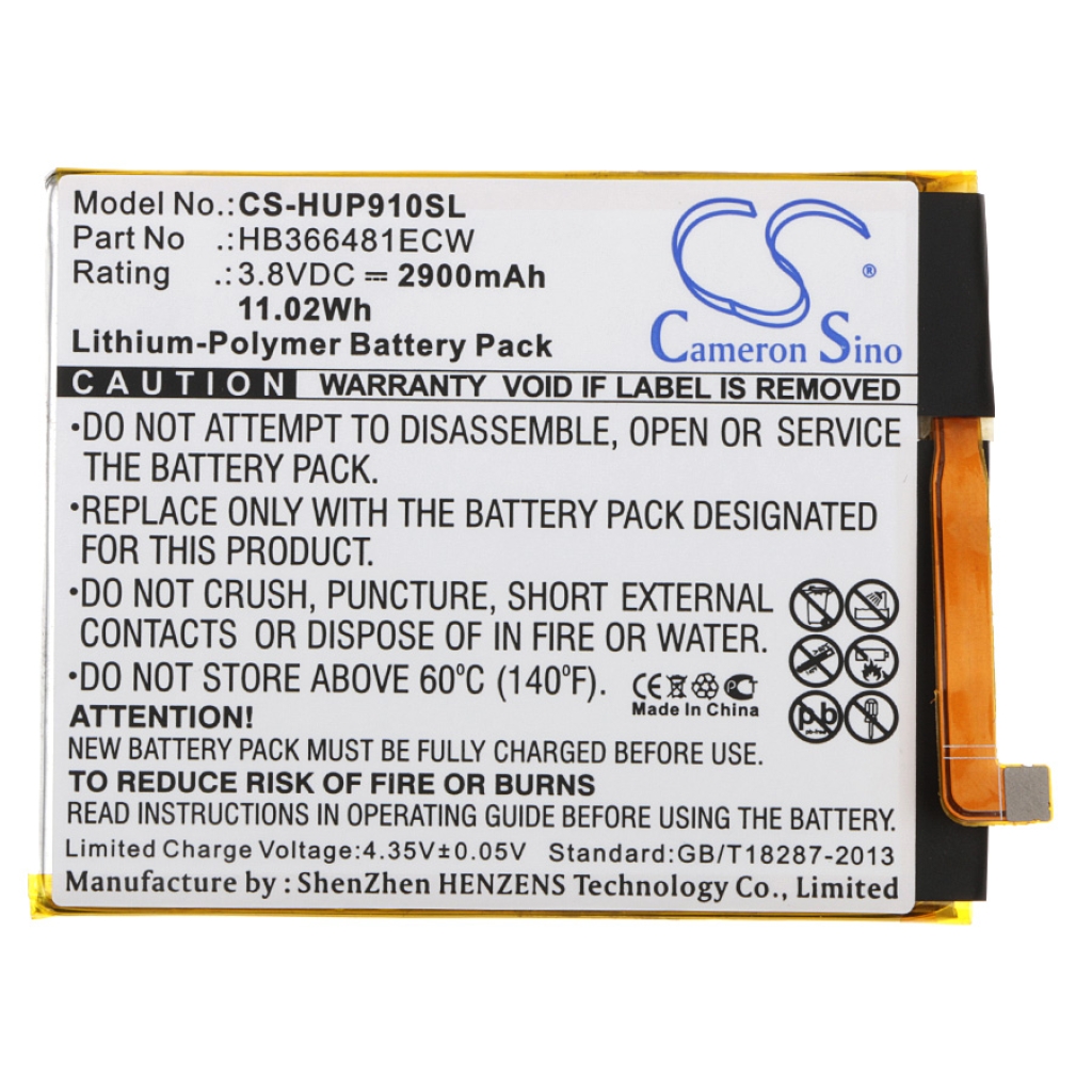 Battery Replaces HB366481ECW