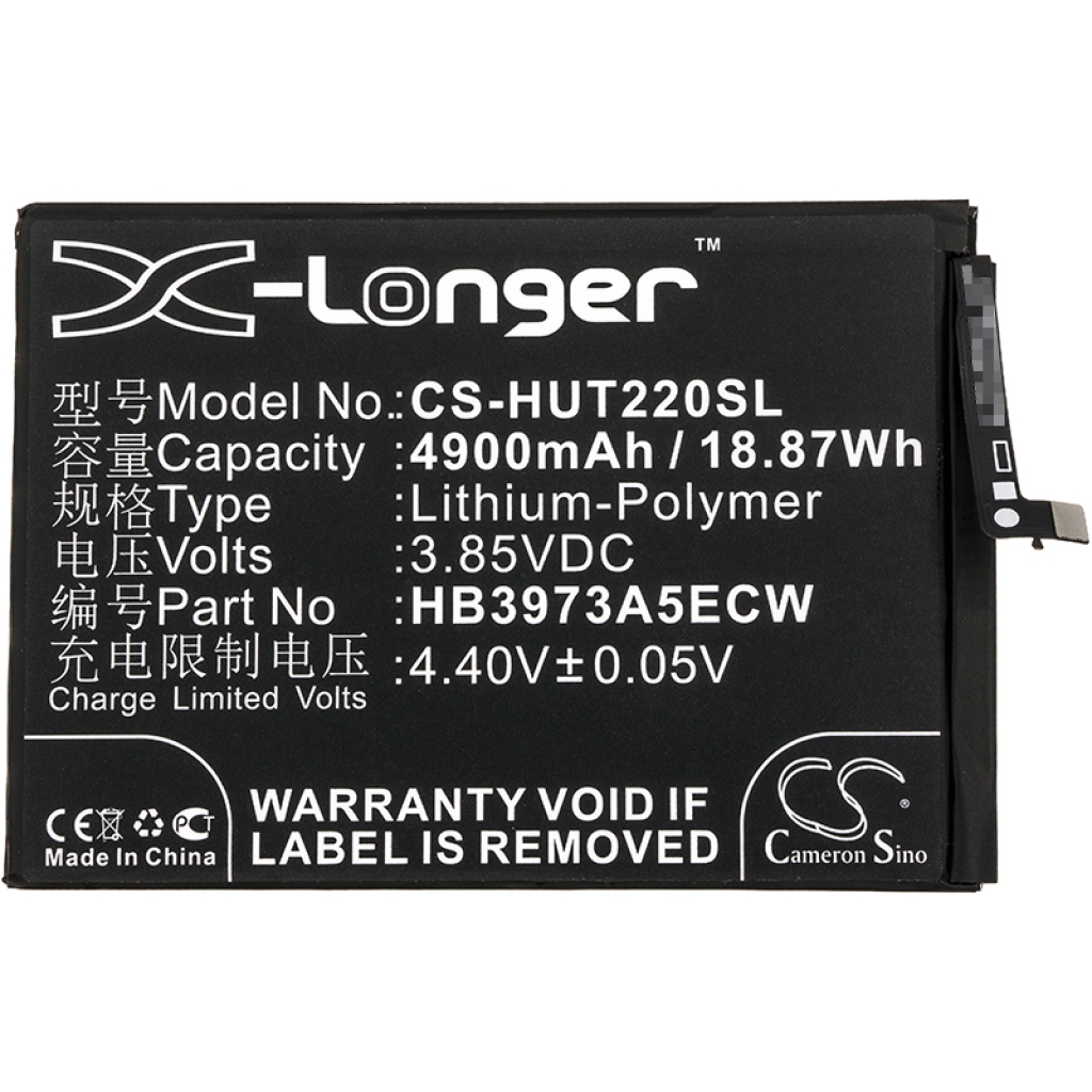 Compatible battery replacement for Honor HB3973A5ECW