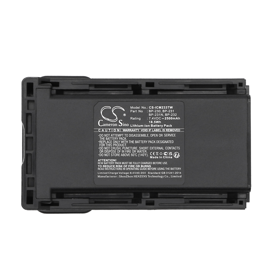 Walkie-Talkie Akkus Icom CS-ICM233TW