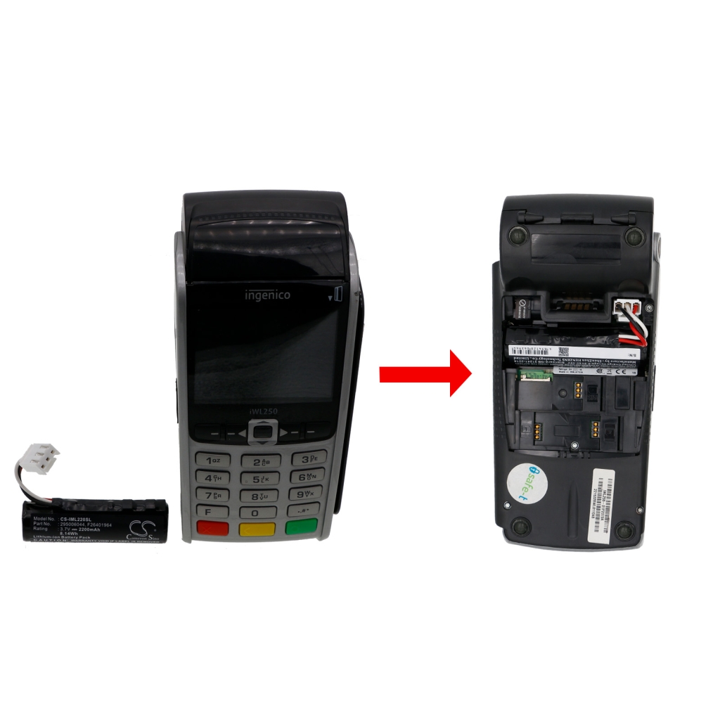 Bezahlterminal Akkus Ingenico Move 2500