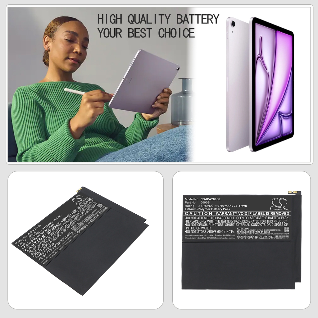 Tablet-PC Akkus Apple CS-IPA289SL