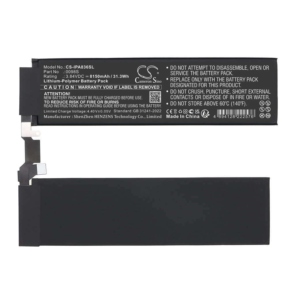 Tablet-PC Akkus Apple CS-IPA836SL