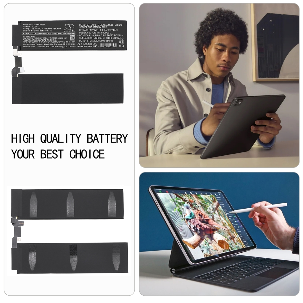 Tablet-PC Akkus Apple CS-IPA836SL