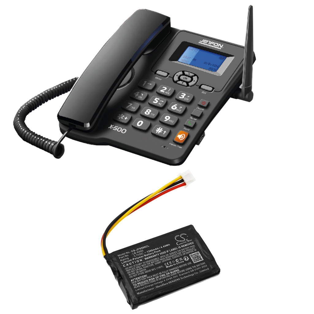 Schnurlostelefon Akkus Jetfon CS-JFX500CL