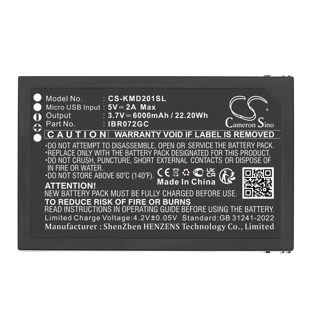 Haussicherheitskamera-Akku Ies CS-KMD201SL