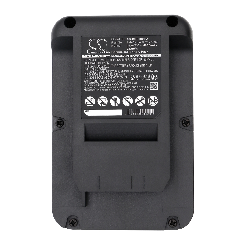 Elektrowerkzeuge Akkus Karcher CS-KRF180PW