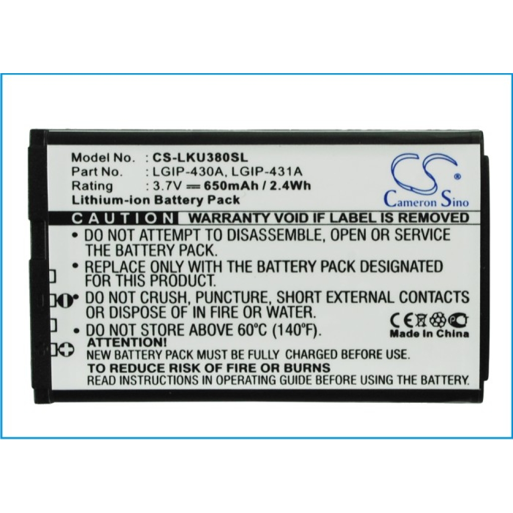 Battery Replaces LGIP-430A