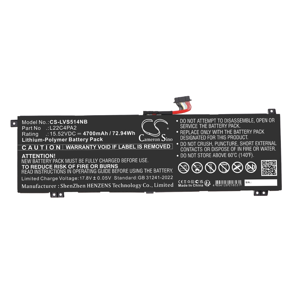Battery Replaces 5B11N45950