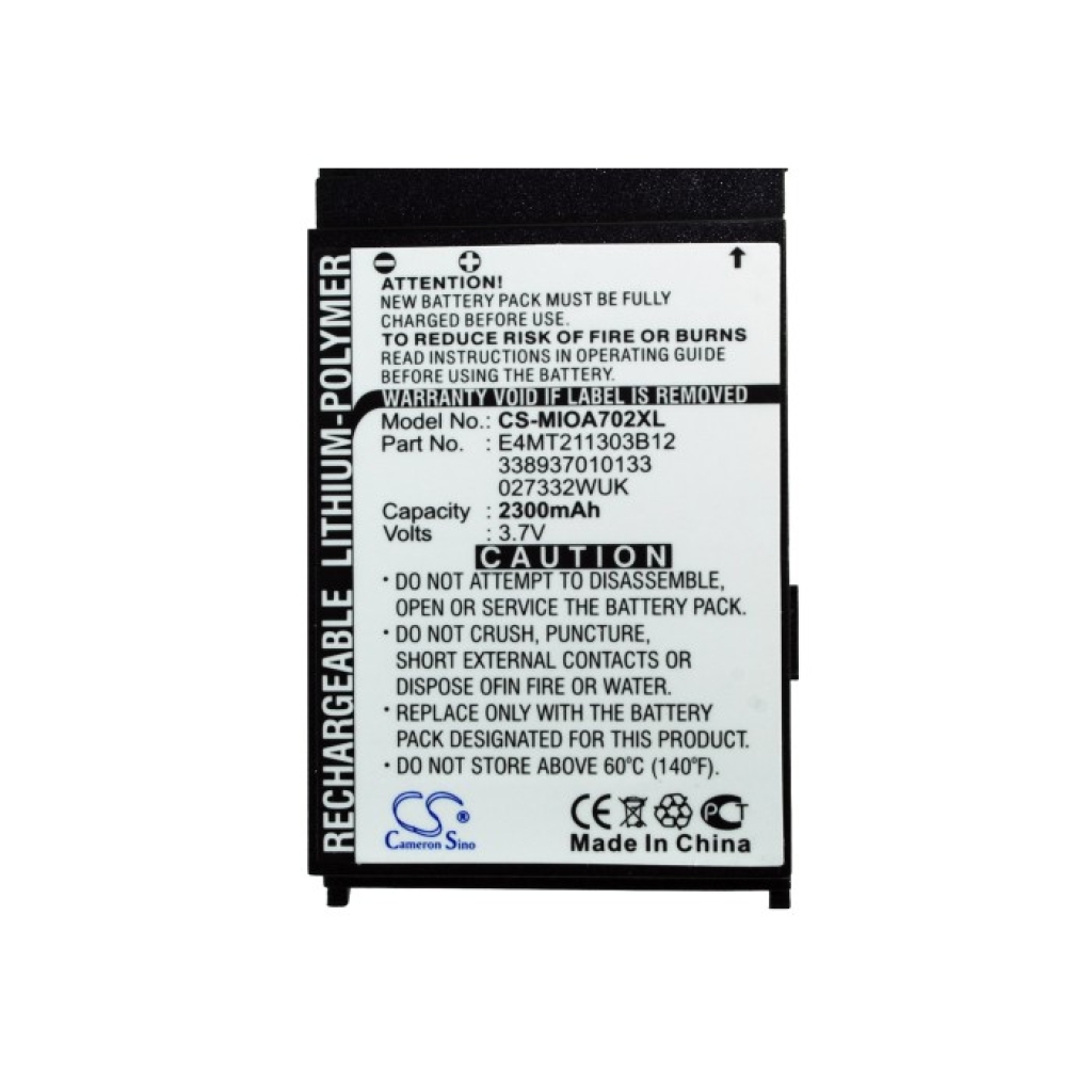 Akku kompatibel mit Mitac CS-MIOA702XL