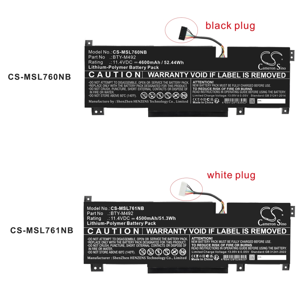 Battery for MSI Katana GF76 11UE-011TW