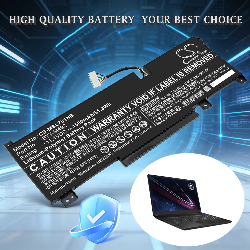 Battery for MSI Katana GF76 11UE-011TW