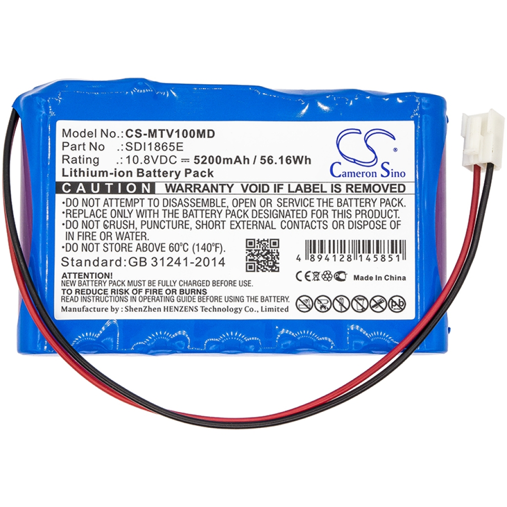 Compatible battery replacement for Mekics SDI1865E