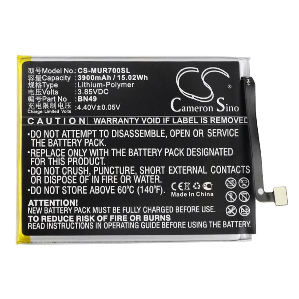 Compatible battery replacement for Redmi BN49