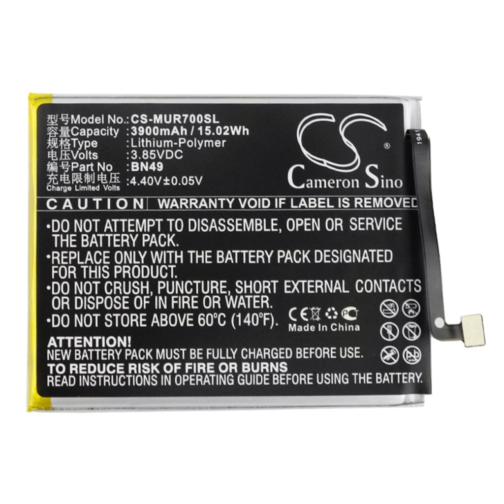 Compatible battery replacement for Redmi BN49