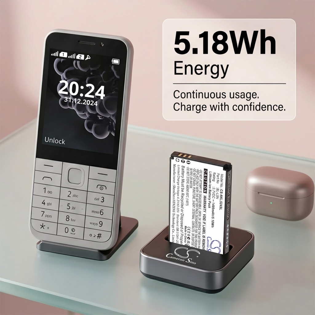Akku kompatibel mit Nokia CS-NKL524SL