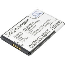 Compatible battery replacement for Alcatel BY75,CAB150000SC1,CAB31Y0002C1,CAB31Y0006C1,TLIB5AA...