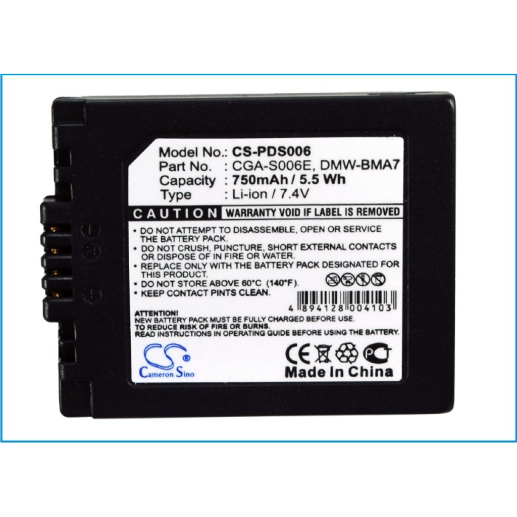 Camera Battery Panasonic Lumix DMC-FZ50K