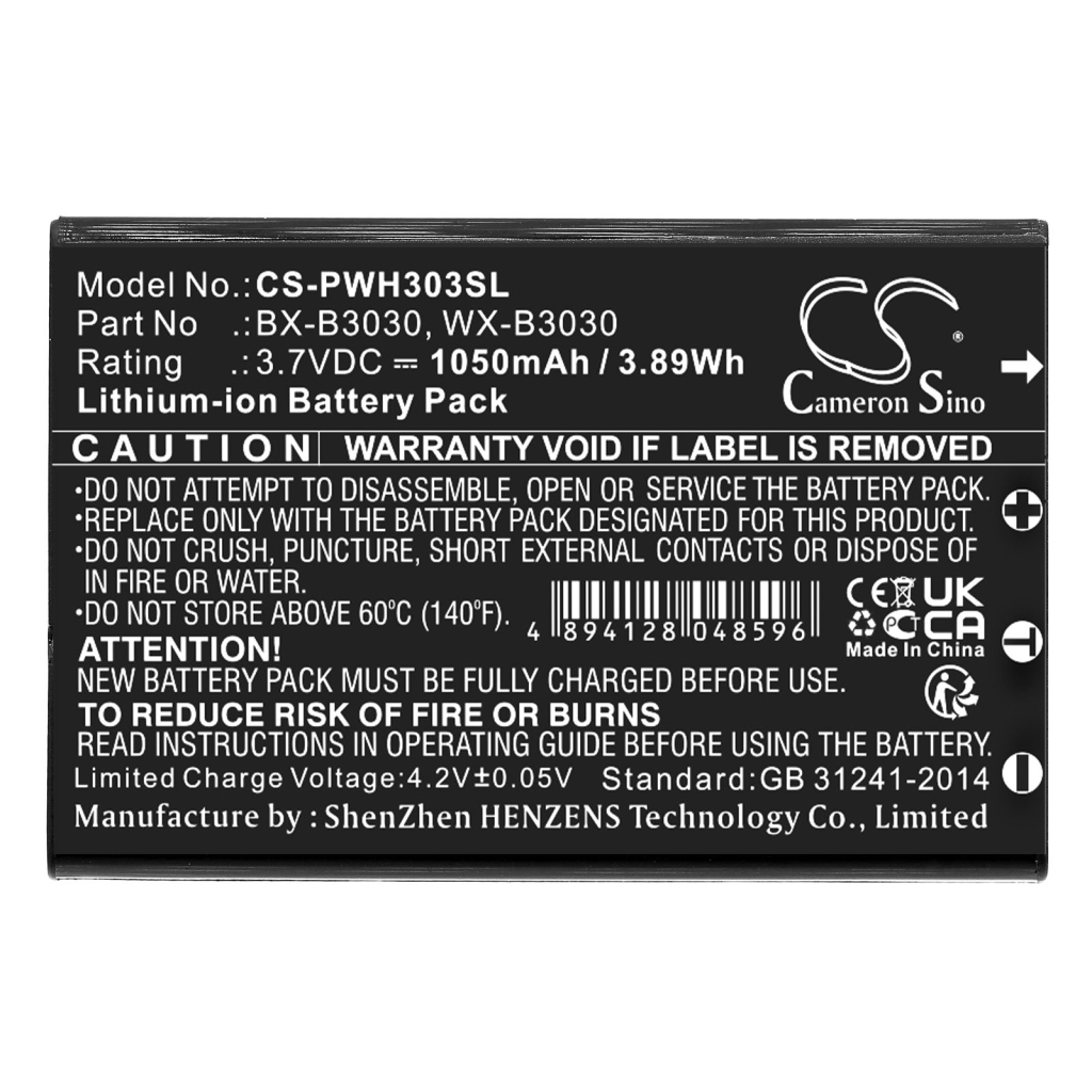 Wireless Headset Battery Panasonic WX-T3020