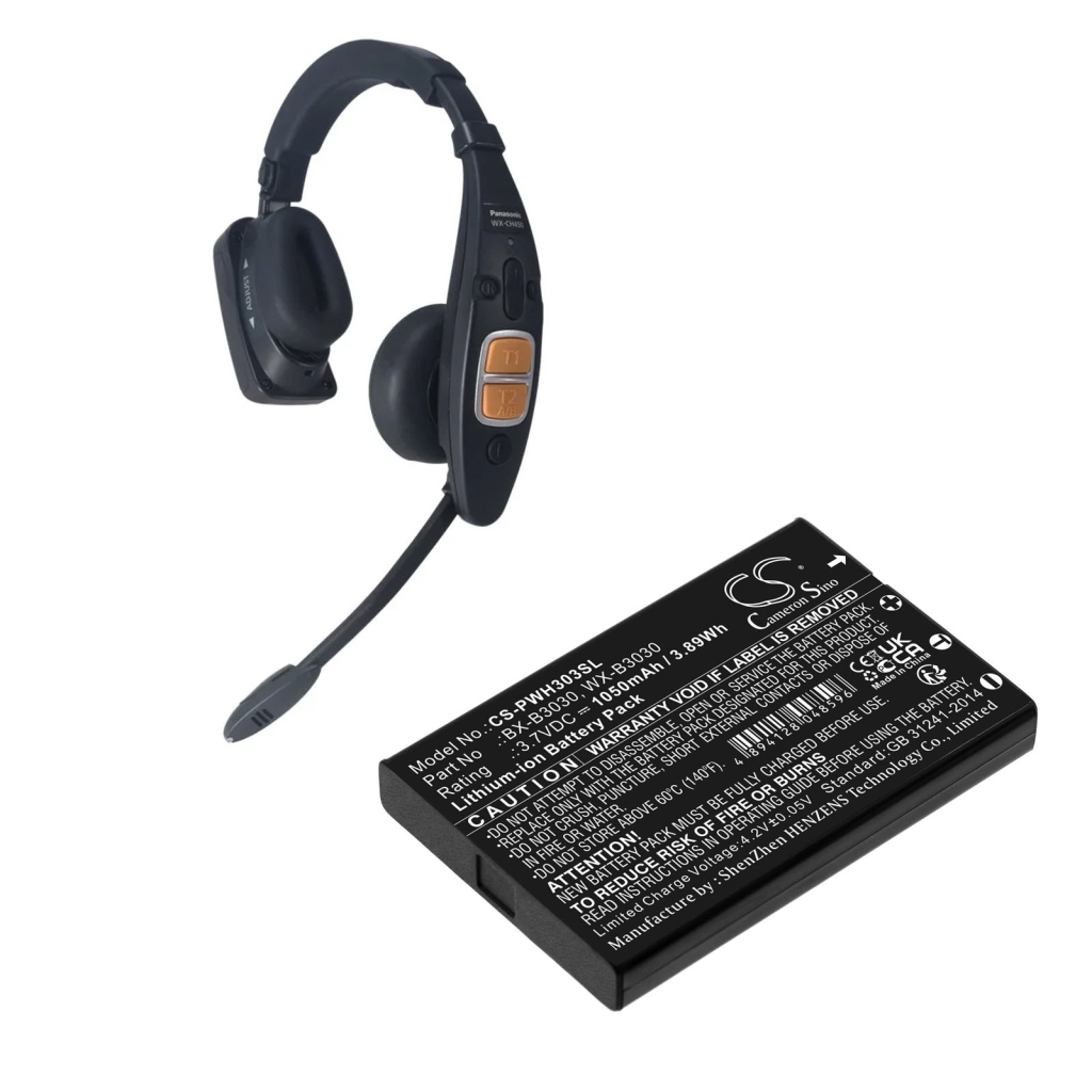 Wireless Headset Battery Panasonic WX-T3020