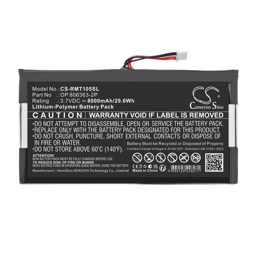 Akku kompatibel mit Rand mcnally CS-RMT105SL