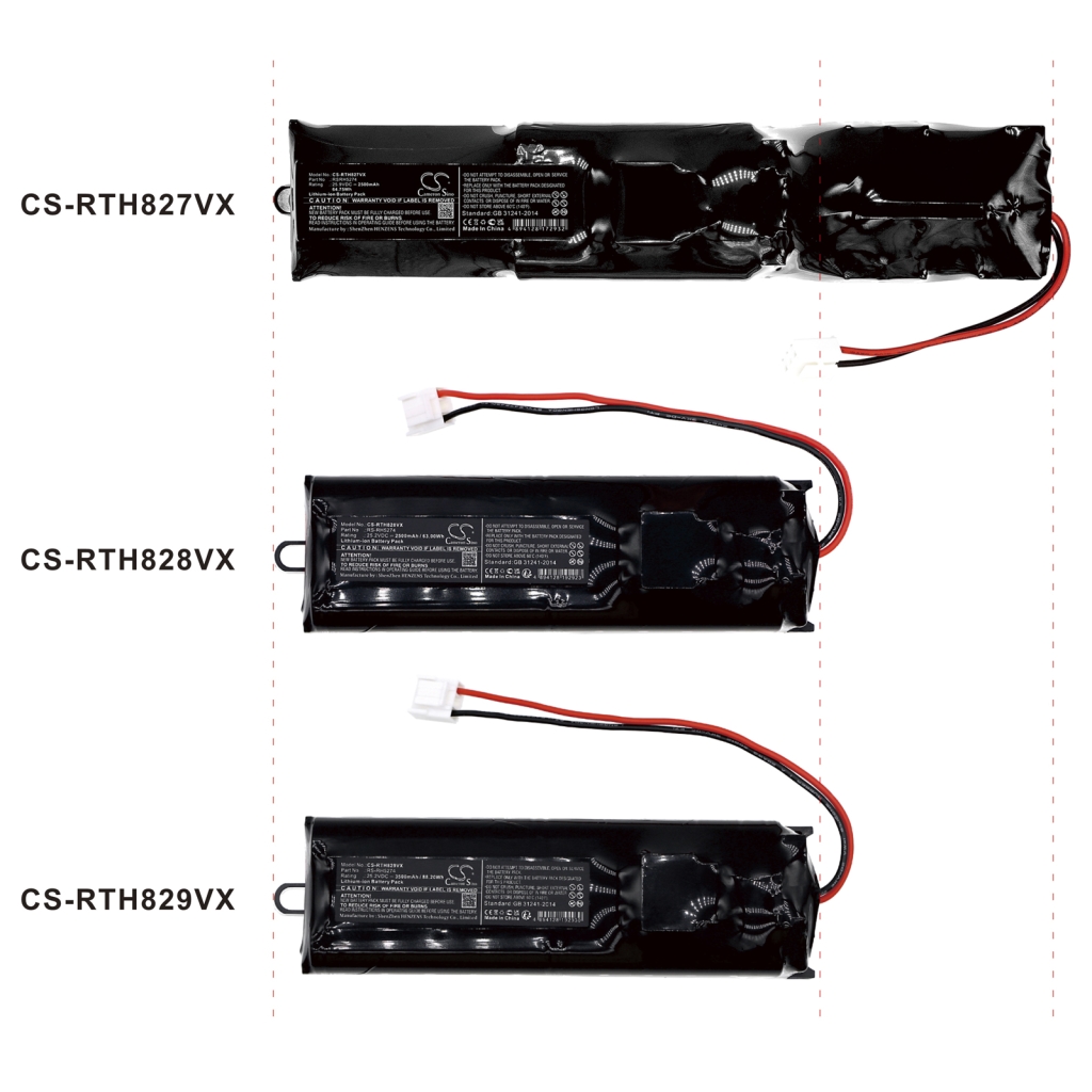Compatible battery replacement for Rowenta RS-2230001688,RS-2230001828,RS-RH5274