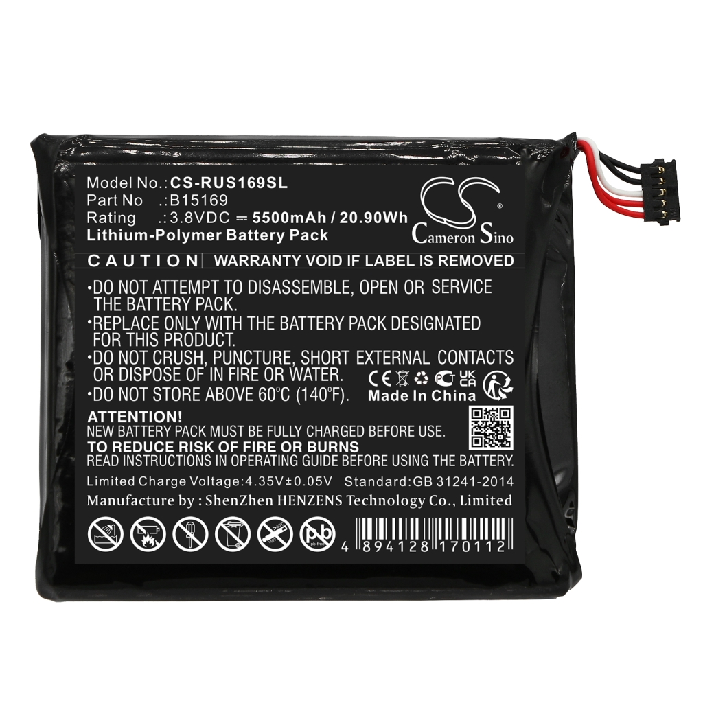 Compatible battery replacement for Ring B15169