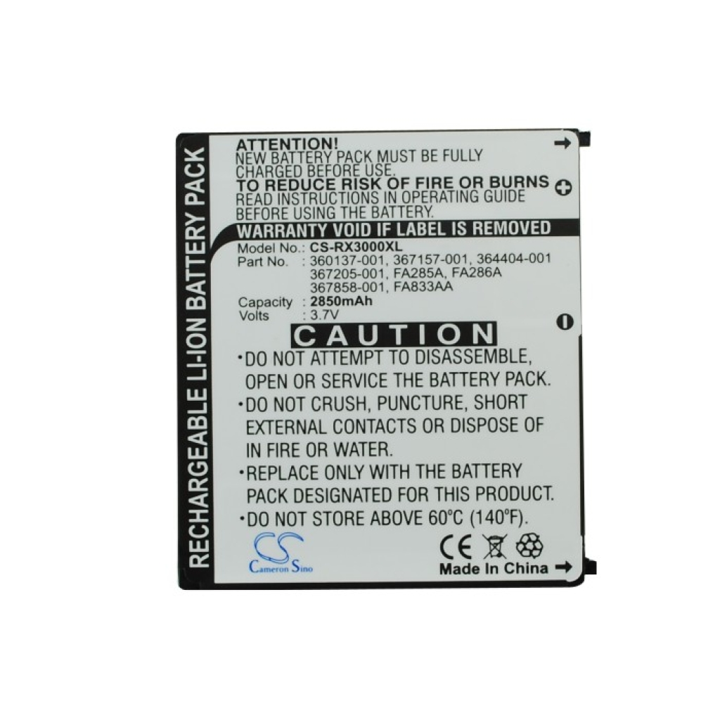 Akku kompatibel mit HP CS-RX3000XL