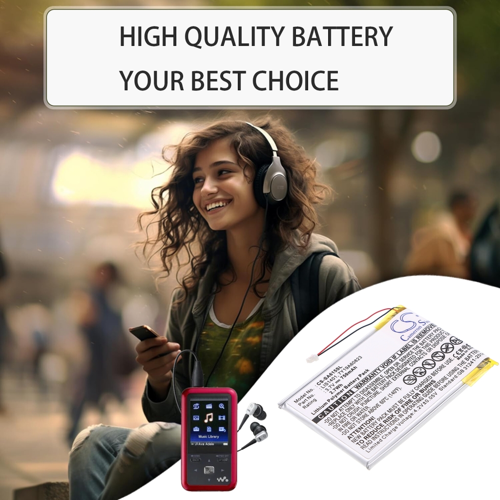 MP3, MP4, PMP Battery Sony NWZ-S600F (CS-SA615SL)