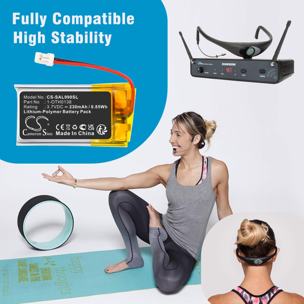 Wireless Headset Akkus Samson CS-SAL990SL