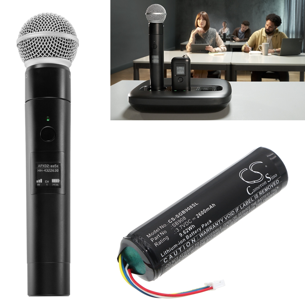 Audio device batteries Shure CS-SGB908SL