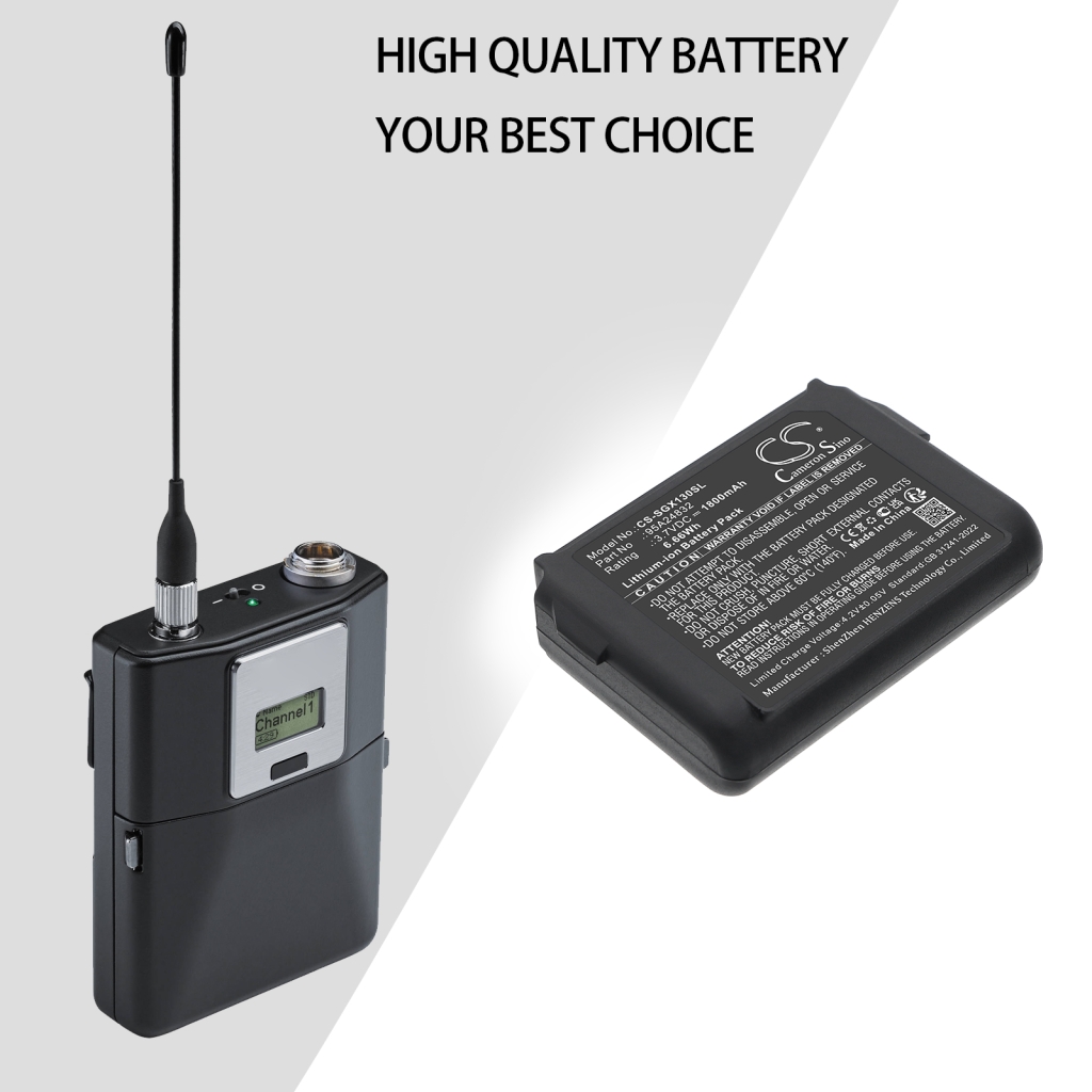Batteries Audio device batteries CS-SGX130SL