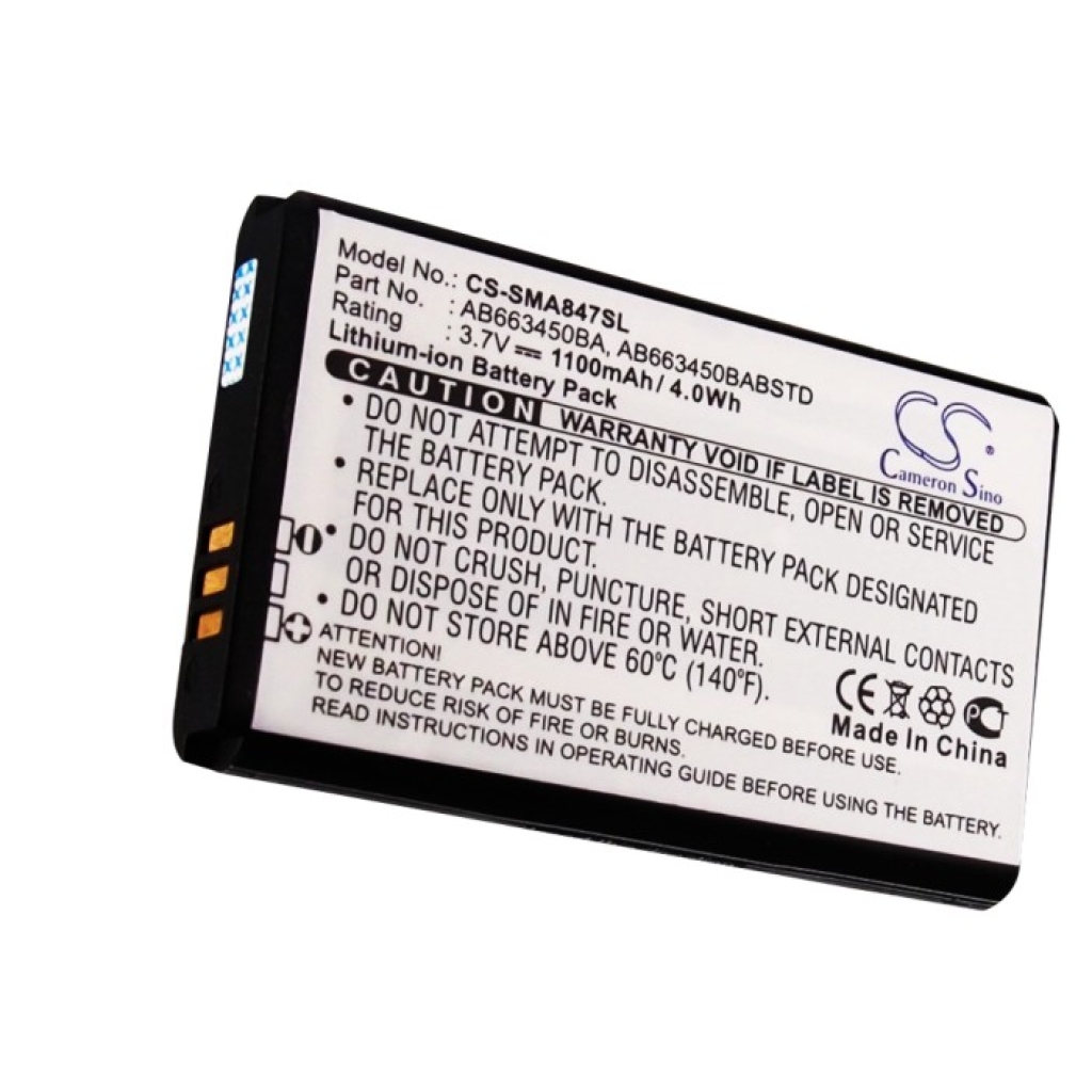 Battery Replaces AB663450BABSTD