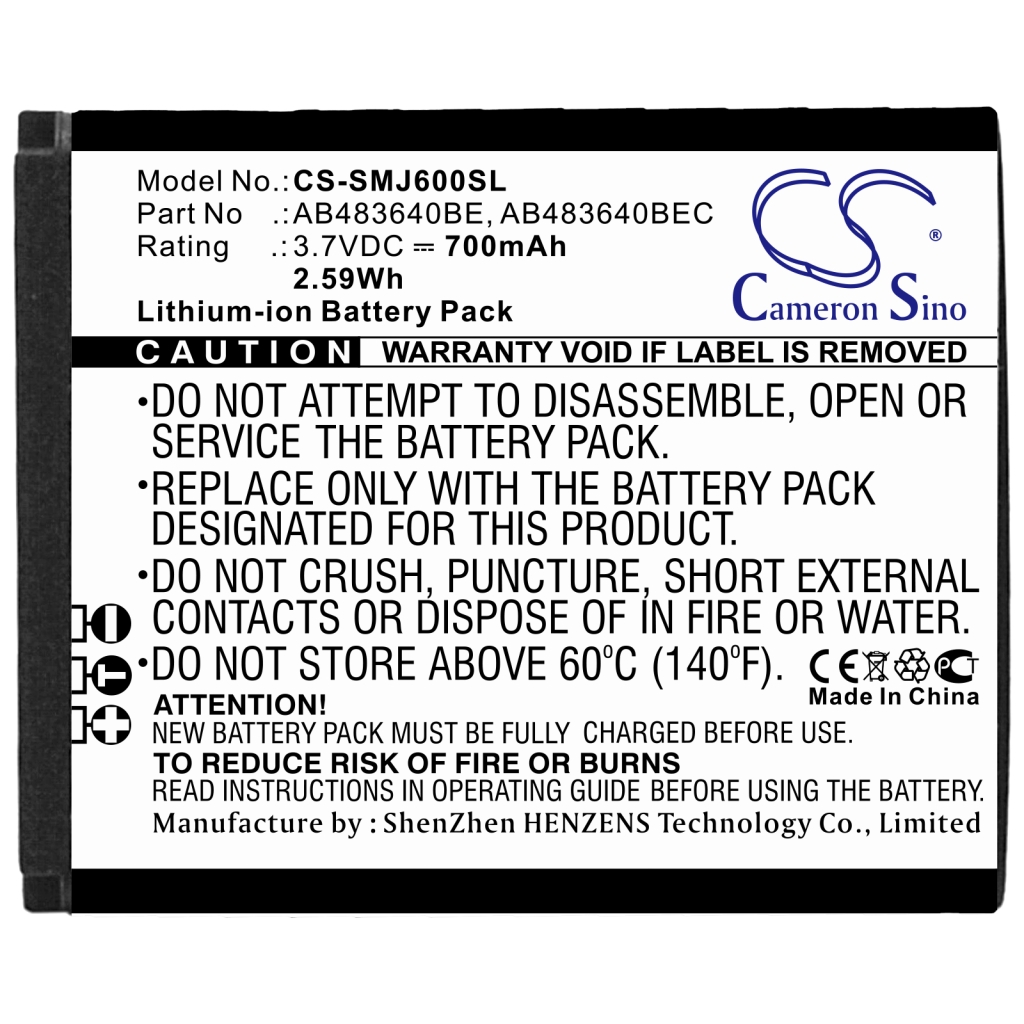 Battery Replaces AB483640BE