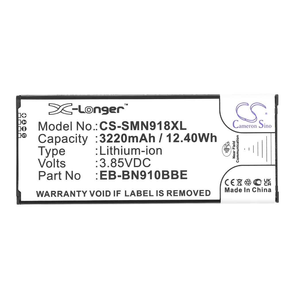 Battery Replaces EB-BN910BBE