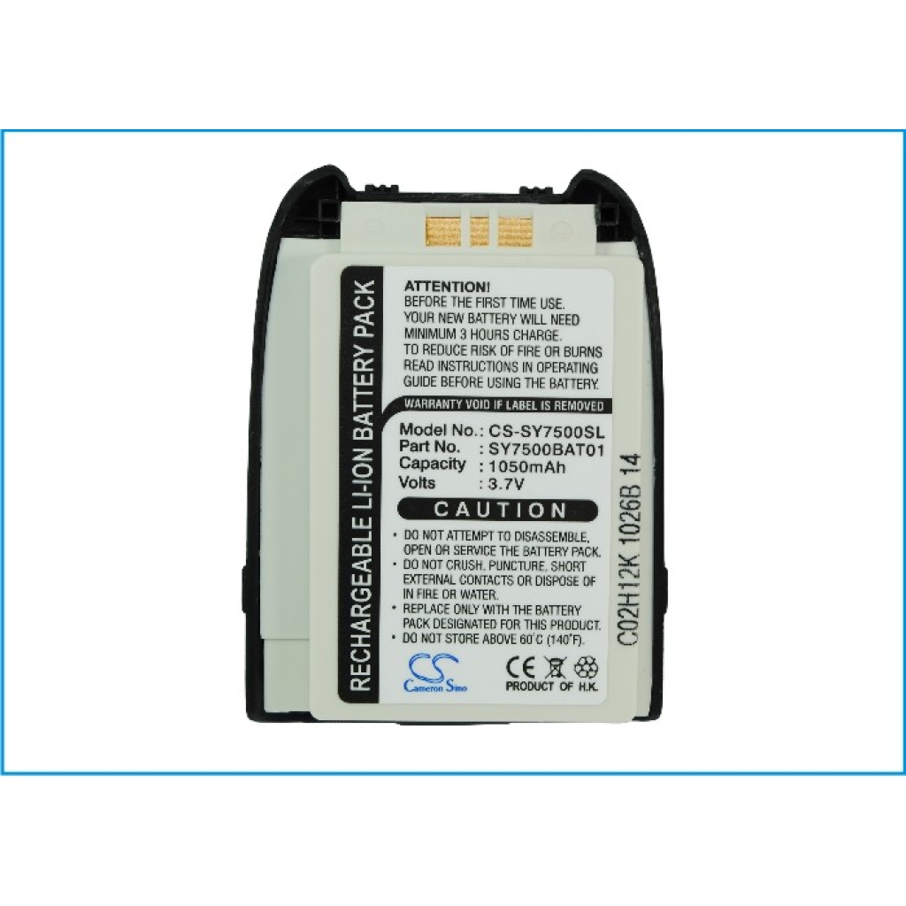 Compatible battery replacement for Sanyo 