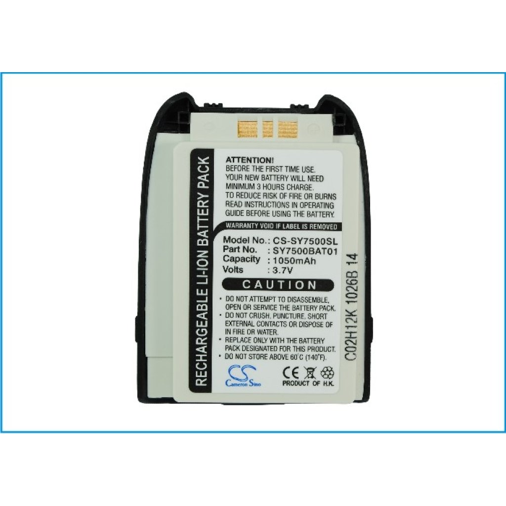 Compatible battery replacement for Sanyo 