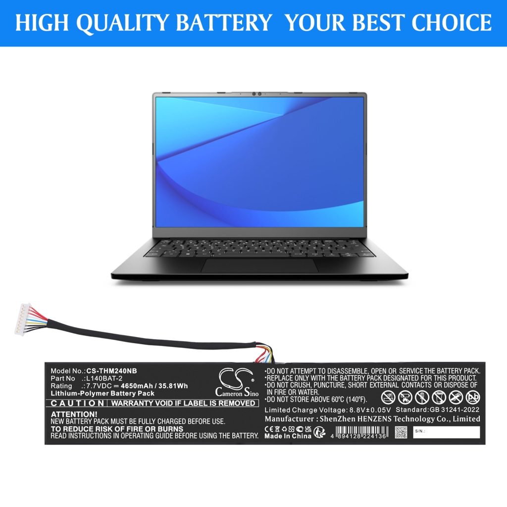 Notebook battery System76 CS-THM240NB