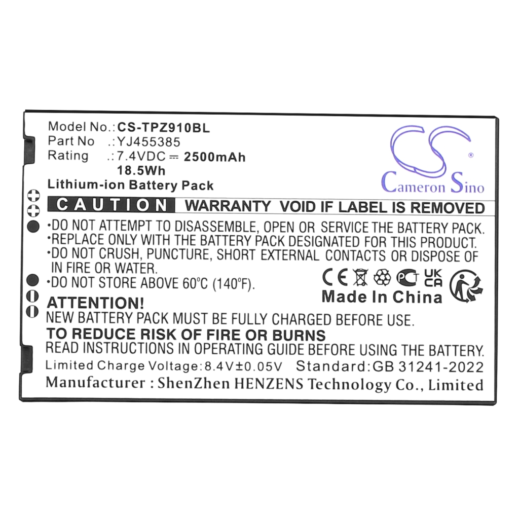 Payment Terminal Battery Topwise CS-TPZ910BL
