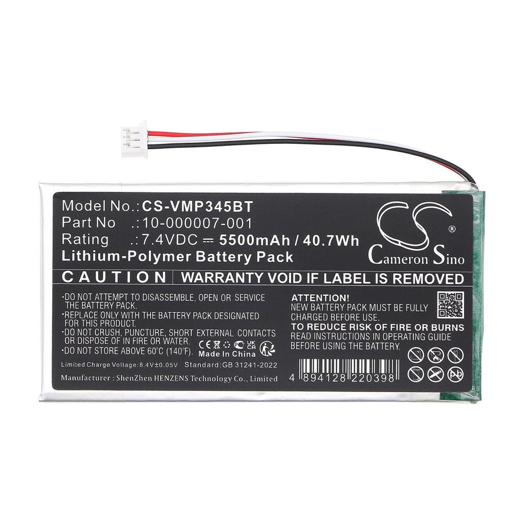 Haussicherheitskamera-Akku Vivint CS-VMP345BT